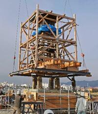 現役最古の木造灯台を再設置