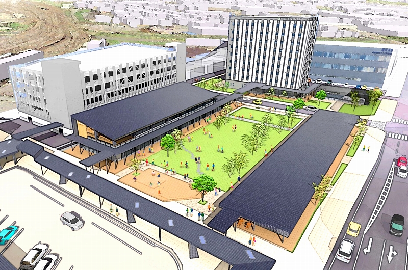 敦賀駅西のホテル棟起工、2022年9月開業　北陸新幹線開業に向け拠点整備