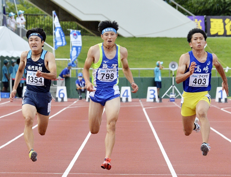北信越インターハイ陸上、愛宕（敦賀）が男子100mで3位　福井県高校新記録10秒47