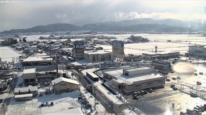1月21日朝の福井県福井市の様子（ライブカメラ映像）