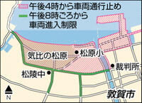 ４年ぶり敦賀花火１６日　会場周辺は通行止め　午後４時から