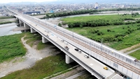 国道8号の福井大橋など渋滞緩和へ「新九頭竜橋」10月22日開通　北陸新幹線と橋脚を共有する全国初の一体橋