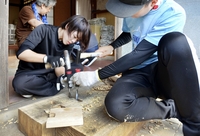 500年前の椀を再現、材料のケヤキは人力で伐採　福井県の越前漆器職人らが「朝倉椀チャレンジ」