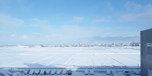 雪が積もった福井県福井市内＝1月19日午前9時45分ごろ