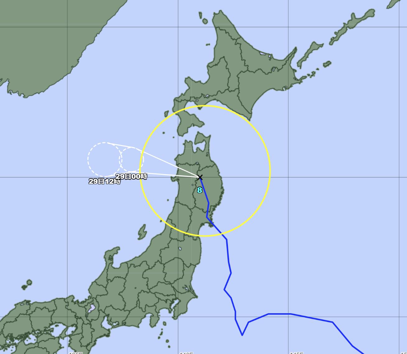 台風8号の現在地、宮城、岩手の次は秋田へ　大雨や暴風などに注意　2021年