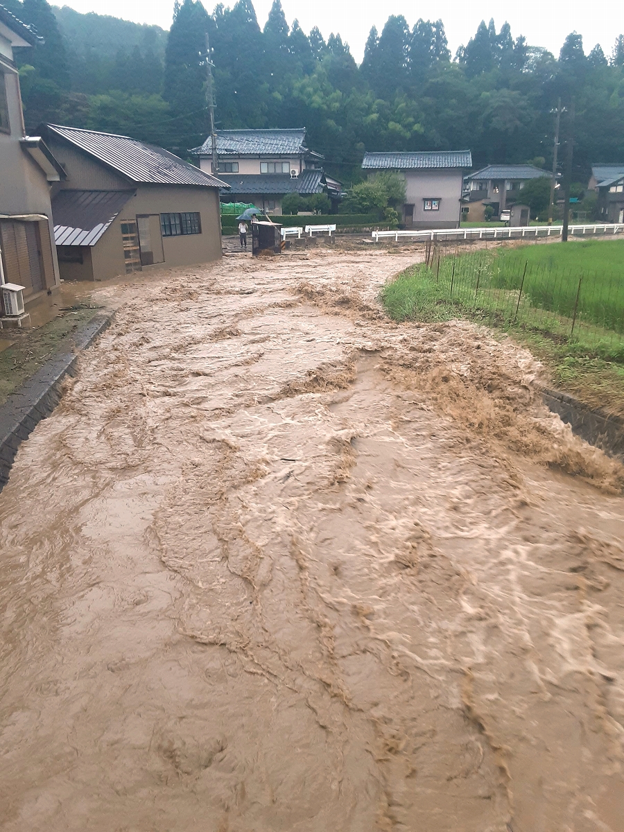 福井県内各地の24時間降水量一覧　福井市は128ミリの大雨　7月29日13時現在
